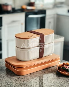 Axesso Magou 2'li Saklama Kabı 500ml-MadameCoco AXMAGOU