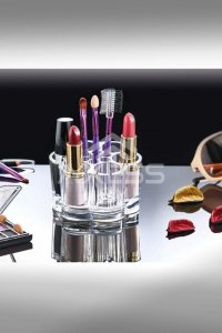 axesso Bee Home 3'lü Organizer Set & Makeup Organizer Set With 3