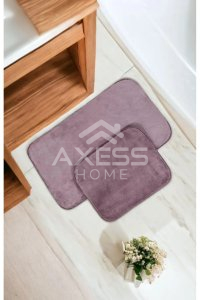 axesso Madame Coco Carol Banyo Paspası 50x80 cm mor