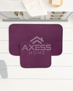 MADAME COCO Mathilda Mürdüm Banyo Paspası - 60x100 cm